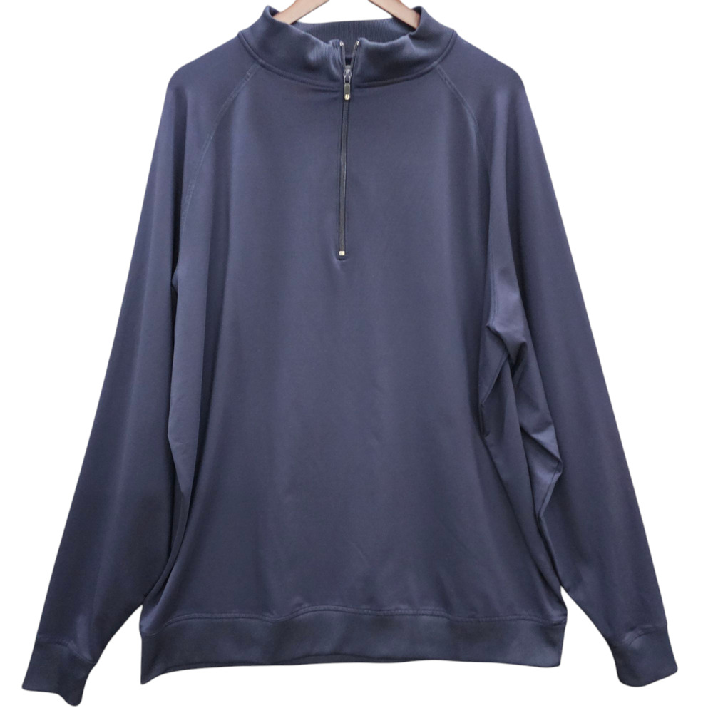 FootJoy Jacket Men XXL Blue Golf Pullover Knit Outerwear Quarter Zip Long Sleeve